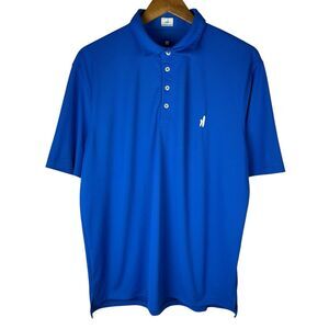 Johnnie O Hanging Out Mens Sz L Polo Shirt Stretch Golfing Marlin Golf Preppy